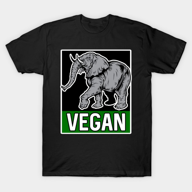 Vegan Elephant T-Shirt by RadStar